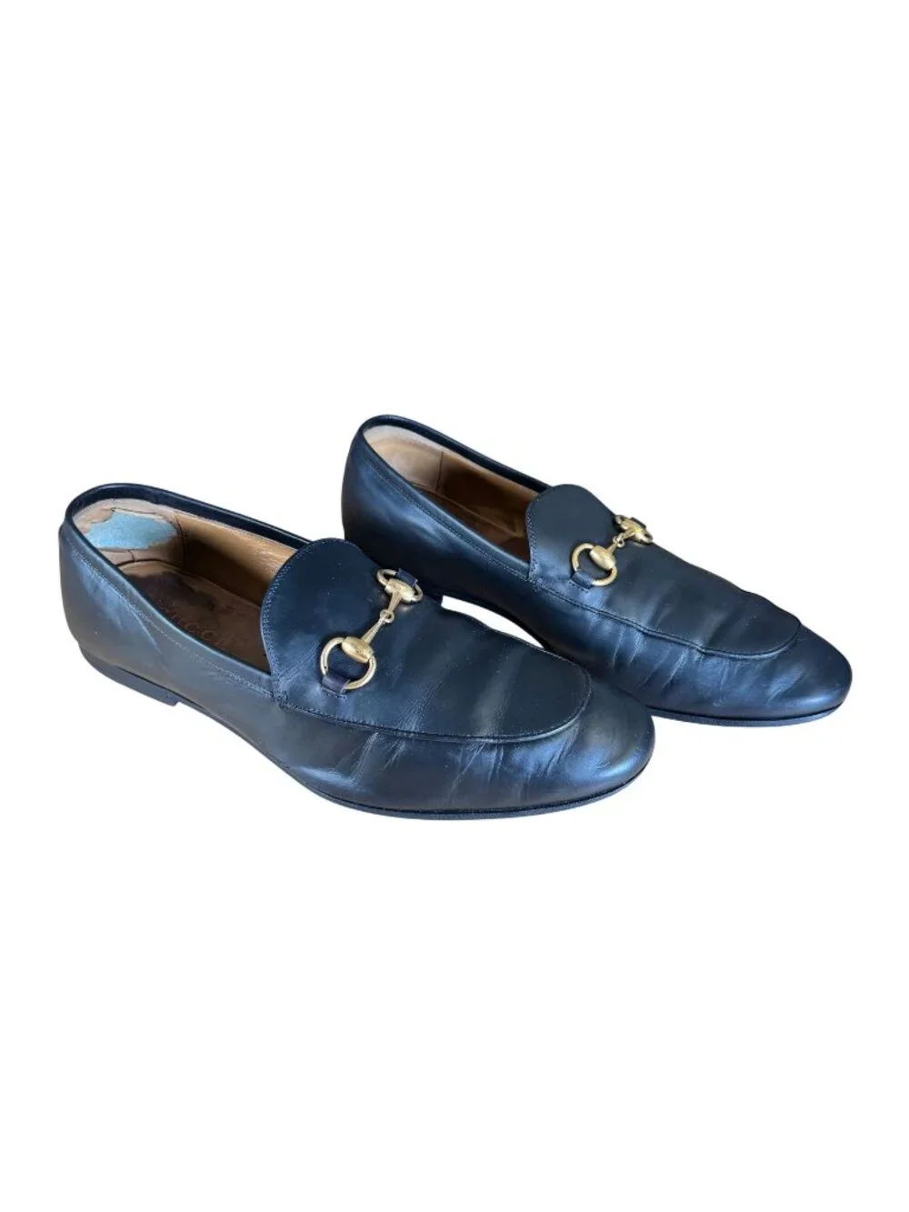 Gucci Men's Black Slip On Leather Horsebit Loafer Moccasin Size EU 8.5 US 9